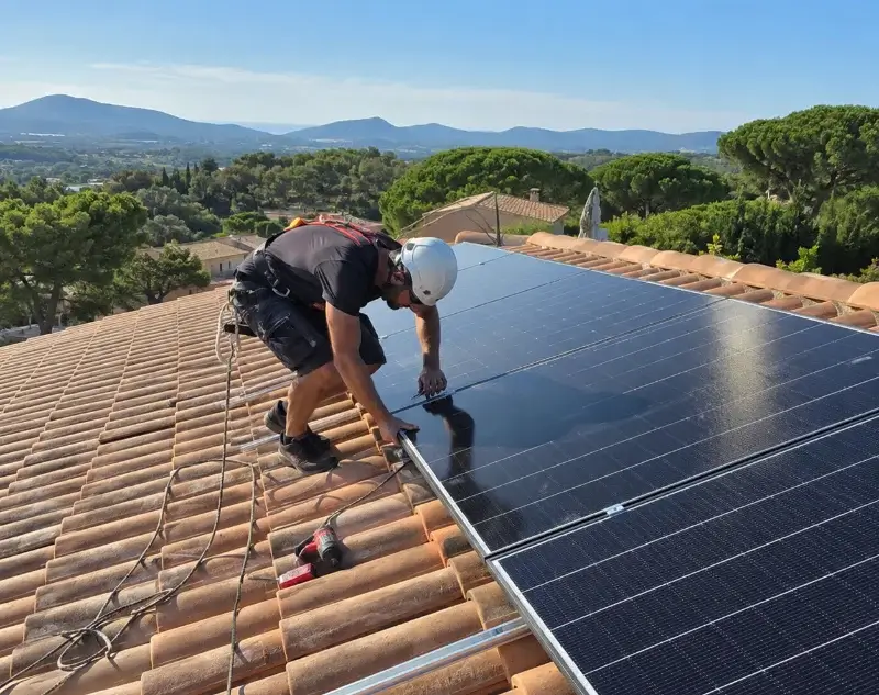 Installateur panneaux solaires Distré — pose photovoltaïque sur toiture