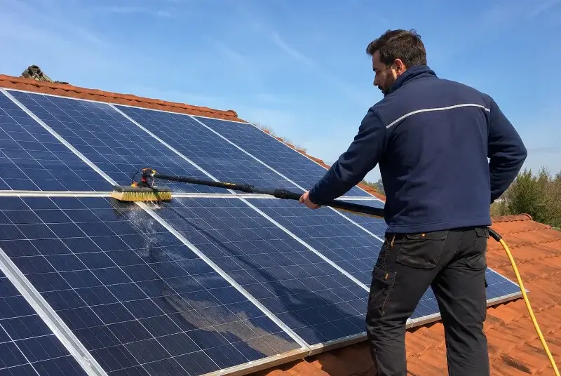 Nettoyage et entretien de panneaux solaires à Distré